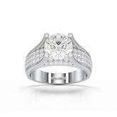 2.6 CT Round Cut Lab Diamond Ring